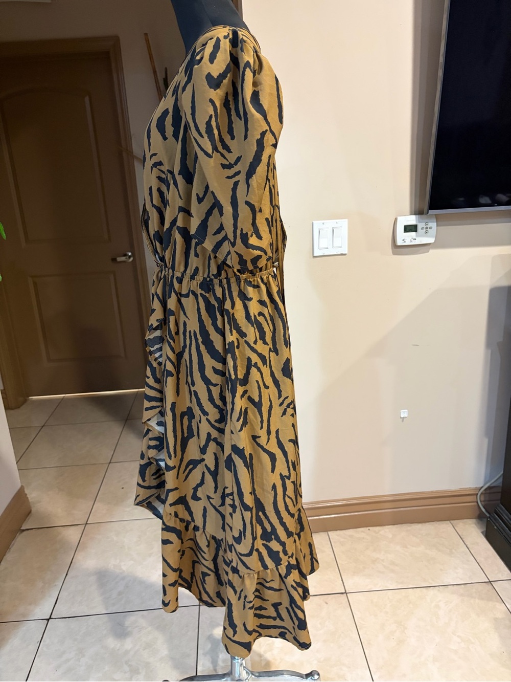 Nasty Gal Zebra-Print Midi Dress - Picture 2 of 7